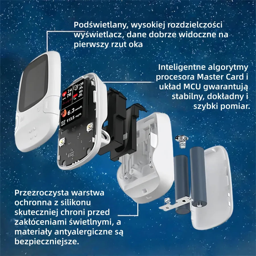 Omron™ wprowadza innowacyjny glukometr 🔥 Bez bólu, bez igieł, wyprodukowany w USA.