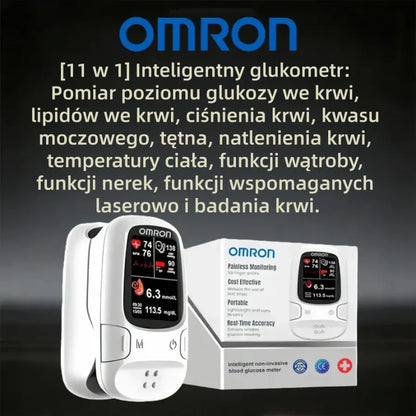 Omron™ wprowadza innowacyjny glukometr 🔥 Bez bólu, bez igieł, wyprodukowany w USA.
