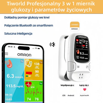 Omron™ wprowadza innowacyjny glukometr 🔥 Bez bólu, bez igieł, wyprodukowany w USA.