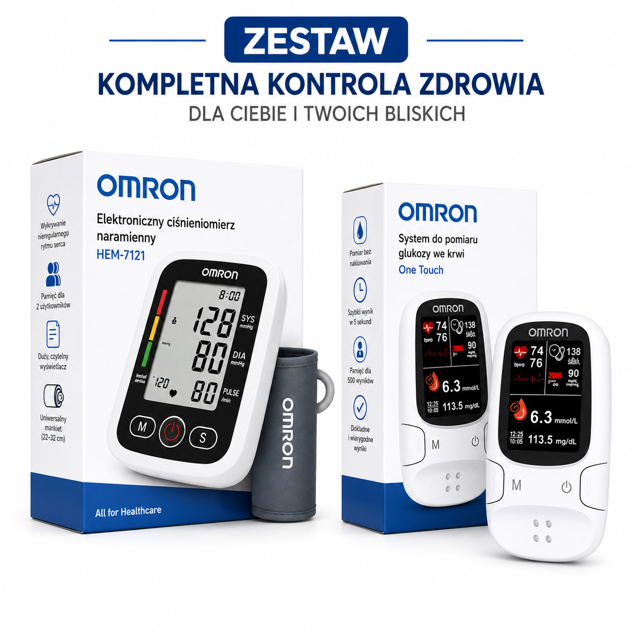 Omron™ wprowadza innowacyjny glukometr 🔥 Bez bólu, bez igieł, wyprodukowany w USA.